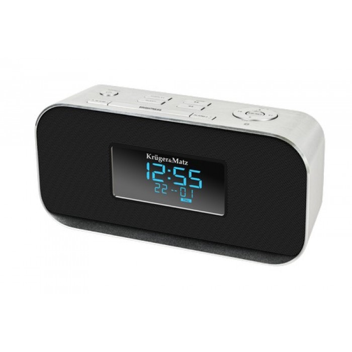 Krüger&Matz KM1150 FM Klok Radio met USB en Bluetooth Krüger&Matz KM1150 FM Klok Radio met USB en Bluetooth