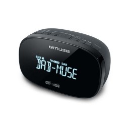 Muse M-150CDB Stijlvolle DAB+ wekkerradio met groot LCD display