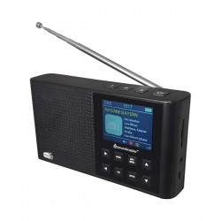 Soundmaster DAB165SW DAB+ radio met kleurendisplay en oplaadbare batterij
