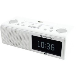 Soundmaster UR8350WE DAB+, FM wekker radio met USB