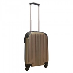 Travelerz handbagage koffer met wielen 27 liter - lichtgewicht - cijferslot - champagne (168)