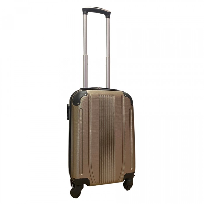 Travelerz handbagage koffer met wielen 27 liter - lichtgewicht - cijferslot - champagne (168)