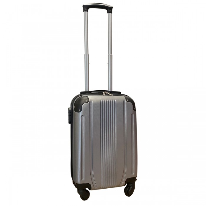 Travelerz handbagage koffer met wielen 27 liter - lichtgewicht - cijferslot - zilver (168)