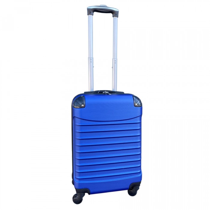 Travelerz kofferset 2 delige ABS handbagage koffers - met cijferslot - 39 liter - roze - blauw