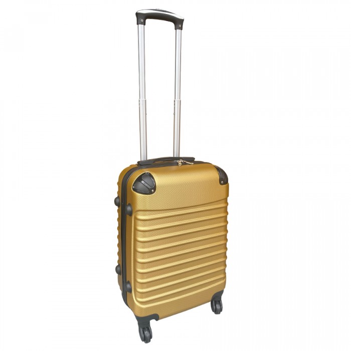 Travelerz handbagage koffer met wielen 39 liter - lichtgewicht - cijferslot - goud