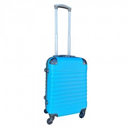 Travelerz handbagage koffer met wielen 39 liter - lichtgewicht - cijferslot licht blauw