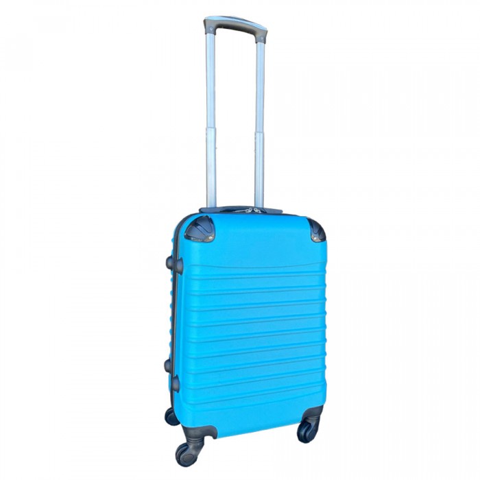 Travelerz handbagage koffer met wielen 39 liter - lichtgewicht - cijferslot licht blauw