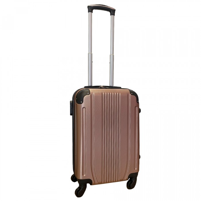 Travelerz handbagage koffer met wielen 39 liter - lichtgewicht - cijferslot - rose goud (168)