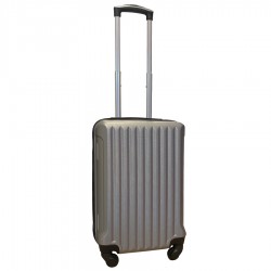 Travelerz handbagage koffer met wielen 39 liter - lichtgewicht - cijferslot - zilver (9204)