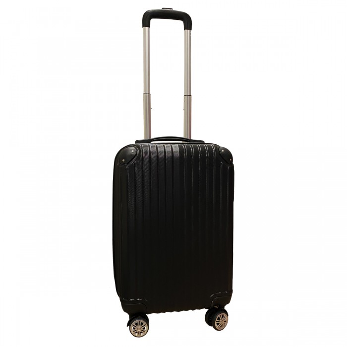 Travelerz kofferset 3 delig met wielen en cijferslot - ABS - zwart (1627)