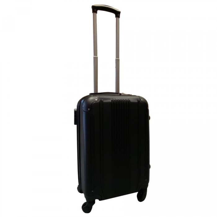 Travelerz kofferset 4 delig ABS - zwenkwielen - met cijferslot - zwart - (168)
