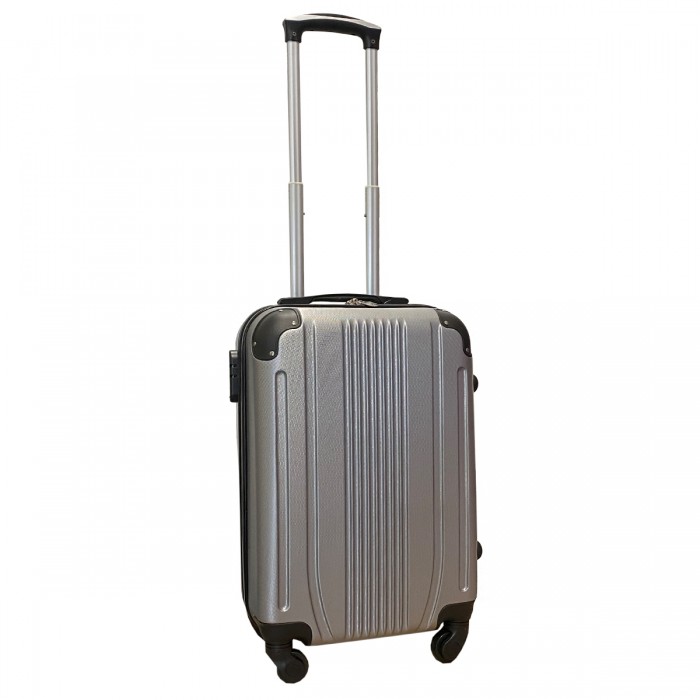 Travelerz handbagage koffer met wielen 39 liter - lichtgewicht - cijferslot - zilver (168) Travelerz handbagage koffer met wielen 39 liter - lichtgewicht - cijferslot - zilver (168)