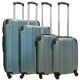 Travelerz kofferset 4 delig ABS - zwenkwielen - met cijferslot - groen - (168) Travelerz kofferset 4 delig ABS - zwenkwielen - met cijferslot - groen - (168)