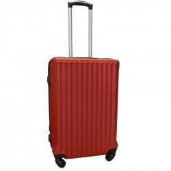 Travelerz reiskoffer met wielen 54 liter - lichtgewicht - cijferslot - rood (9204)