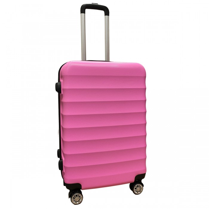 Travelerz reiskoffer met wielen 54 liter - lichtgewicht - cijferslot - roze (1515) Travelerz reiskoffer met wielen 54 liter - lichtgewicht - cijferslot - roze (1515)