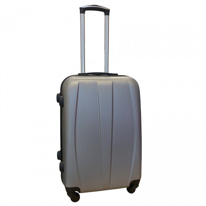 Travelerz reiskoffer met wielen 54 liter - lichtgewicht - cijferslot - zilver (8986) Travelerz reiskoffer met wielen 54 liter - lichtgewicht - cijferslot - zilver (8986)