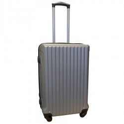 Travelerz reiskoffer met wielen 54 liter - lichtgewicht - cijferslot - zilver (9204)