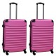 Travelerz kofferset 2 delige ABS groot - met cijferslot - 69 liter - licht roze Travelerz kofferset 2 delige ABS groot - met cijferslot - 69 liter - licht roze