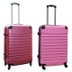 Travelerz kofferset 2 delige ABS groot - met cijferslot - 69 liter - roze - licht roze