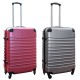 Travelerz kofferset 2 delige ABS groot - met cijferslot - 69 liter - roze - zilver Travelerz kofferset 2 delige ABS groot - met cijferslot - 69 liter - roze - zilver