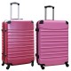 Travelerz kofferset 2 delige ABS groot - met cijferslot - 95 liter - roze - licht roze Travelerz kofferset 2 delige ABS groot - met cijferslot - 95 liter - roze - licht roze