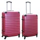 Travelerz kofferset 2 delige ABS groot - met cijferslot - reiskoffers 69 en 95 liter - roze