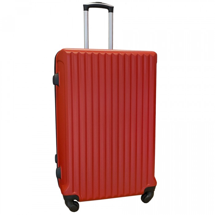 Travelerz reiskoffer met wielen 95 liter - lichtgewicht - cijferslot - rood (9204)
