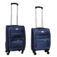 2 delige stoffen handbagage kofferset 27 en 39 liter blauw (stof)
