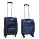 2 delige stoffen handbagage kofferset 27 en 39 liter blauw (stof) 2 delige stoffen handbagage kofferset 27 en 39 liter blauw (stof)