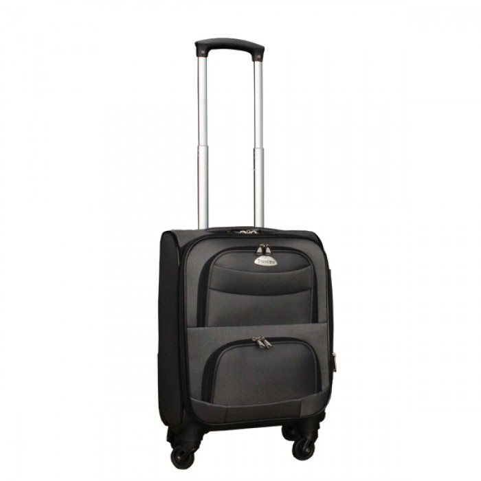 2 delige stoffen handbagage kofferset 27 en 39 liter grijs (stof) 2 delige stoffen handbagage kofferset 27 en 39 liter grijs (stof)