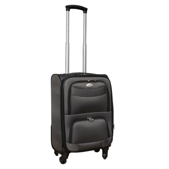2 delige stoffen handbagage kofferset 27 en 39 liter grijs (stof) 2 delige stoffen handbagage kofferset 27 en 39 liter grijs (stof)