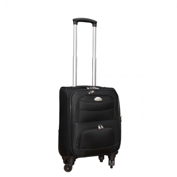 2 delige stoffen handbagage kofferset 27 en 39 liter zwart (stof) 2 delige stoffen handbagage kofferset 27 en 39 liter zwart (stof)