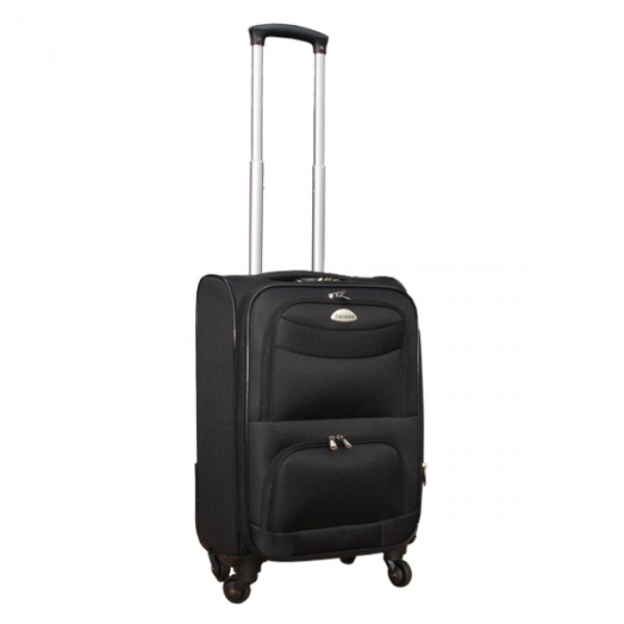 2 delige stoffen handbagage kofferset 27 en 39 liter zwart (stof) 2 delige stoffen handbagage kofferset 27 en 39 liter zwart (stof)