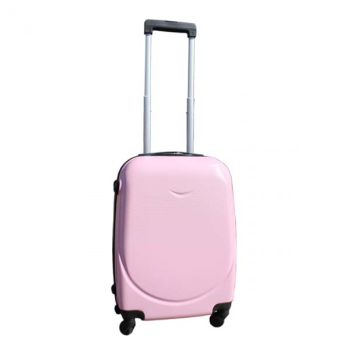 Harde lichtgewicht ABS reiskoffer met cijferslot licht roze 39 liter (138) Harde lichtgewicht ABS reiskoffer met cijferslot licht roze 39 liter (138)
