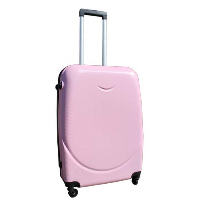 Harde lichtgewicht ABS reiskoffer met cijferslot licht roze 69 liter (138) Harde lichtgewicht ABS reiskoffer met cijferslot licht roze 69 liter (138)