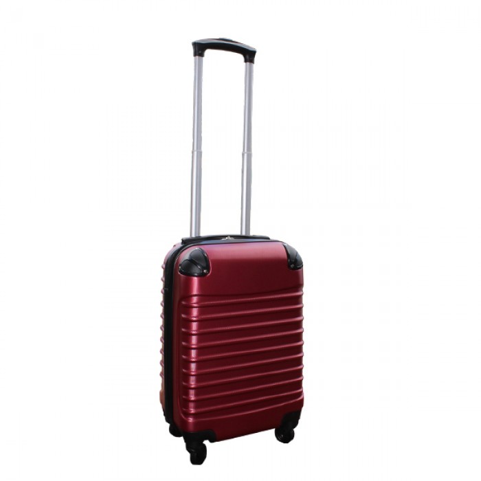 Travelerz kofferset 2 delige ABS handbagage koffers - met cijferslot - 27 en 39 liter – bordeauxrood