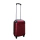 Travelerz kofferset 2 delige ABS handbagage koffers - met cijferslot - 27 liter - bordeauxrood - lila