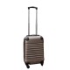 Travelerz kofferset 2 delige ABS handbagage koffers - met cijferslot - 27 liter - licht blauw - goud