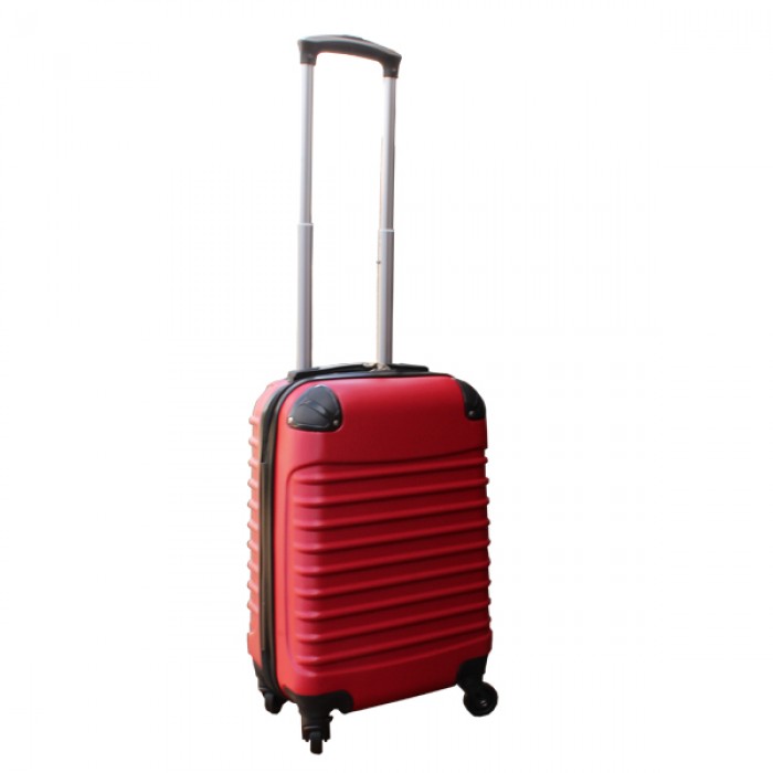 Travelerz kofferset 2 delige ABS handbagage koffers - met cijferslot - 27 liter - rood