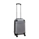 Travelerz kofferset 2 delige ABS handbagage koffers - met cijferslot - 27 liter - zilver - groen