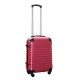 Travelerz kofferset 2 delige ABS handbagage koffers - met cijferslot - 39 liter - roze - zilver