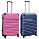 Travelerz kofferset 2 delige ABS groot - met cijferslot - 69 liter - licht blauw - licht roze Travelerz kofferset 2 delige ABS groot - met cijferslot - 69 liter - licht blauw - licht roze