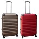 Travelerz kofferset 2 delige ABS groot - met cijferslot - 69 liter - rood – goud Travelerz kofferset 2 delige ABS groot - met cijferslot - 69 liter - rood – goud