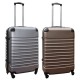 Travelerz kofferset 2 delige ABS groot - met cijferslot - 69 liter - zilver – goud