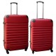 Travelerz kofferset 2 delige ABS groot - met cijferslot - reiskoffers 69 en 95 liter - rood