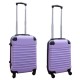 Travelerz kofferset 2 delige ABS handbagage koffers - met cijferslot - 27 en 39 liter – lila