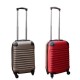 Travelerz kofferset 2 delige ABS handbagage koffers - met cijferslot - 27 liter - rood - goud