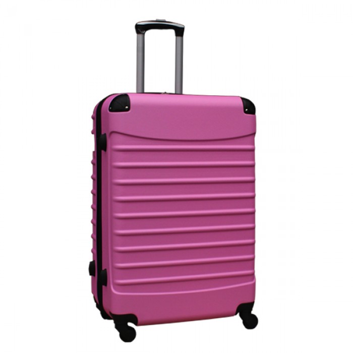 Travelerz kofferset 4 delig ABS - zwenkwielen - met cijferslot - licht roze Travelerz kofferset 4 delig ABS - zwenkwielen - met cijferslot - licht roze