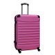 Travelerz kofferset 4 delig ABS - zwenkwielen - met cijferslot - licht roze Travelerz kofferset 4 delig ABS - zwenkwielen - met cijferslot - licht roze
