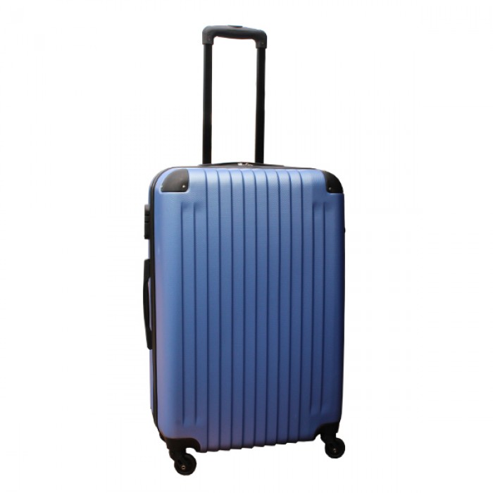 Travelerz lichtgewicht ABS reiskoffer met cijferslot licht blauw 69 liter
